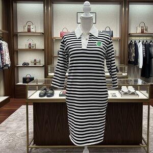 Gucci Lunar Celebration Year Of The Rabbit Black and White Striped Dress